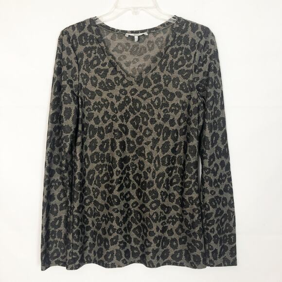 BKE Animal Print Long Sleeve Top Size L - Picture 1 of 10